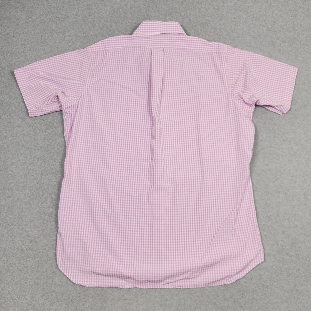Maus Hoffman Shirt Mens Large Pink Check Pattern Short Sleeve Button Down USA - Picture 3 of 12